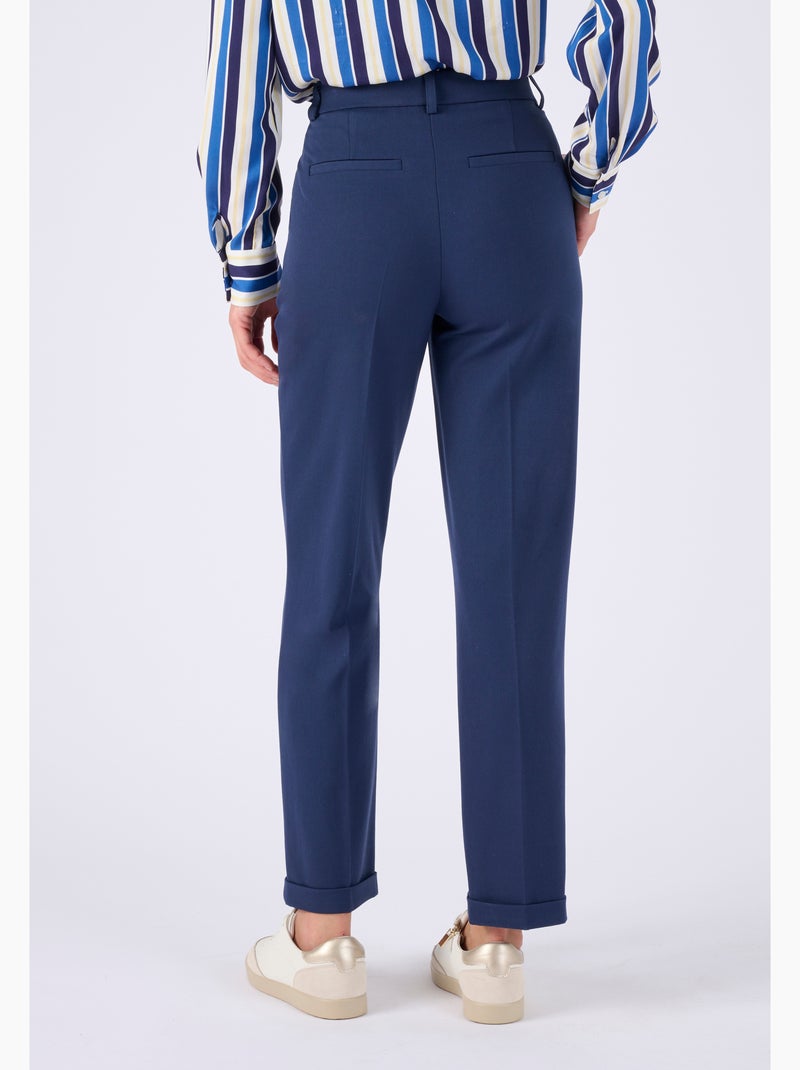 Pantalon 7/8ème bi-stretch - Damart Bleu marine - Kiabi
