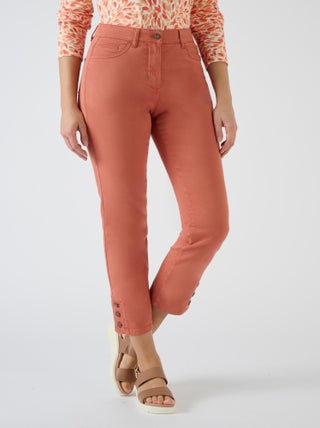 Pantalon 7/8ème boutons bas de jambes - Damart