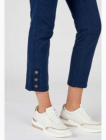 Pantalon 7/8ème boutons bas de jambes - Damart