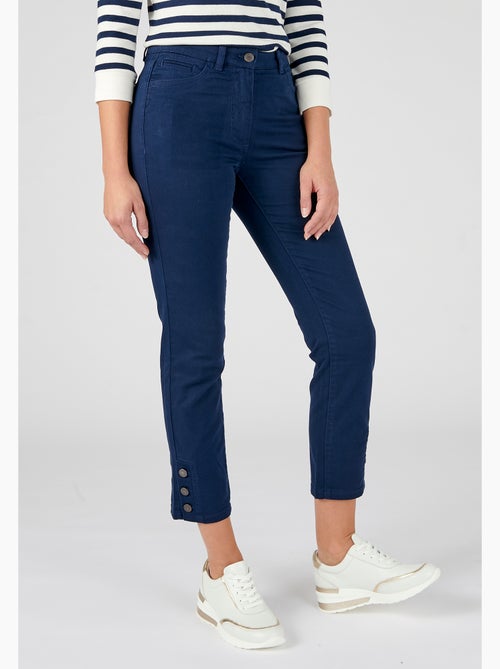 Pantalon 7/8ème boutons bas de jambes - Damart - Kiabi