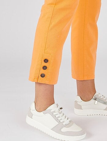 Pantalon 7/8ème boutons bas de jambes - Damart