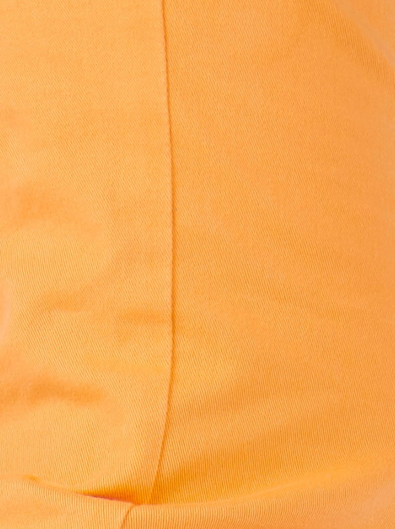 Pantalon 7/8ème boutons bas de jambes - Damart Orange - Kiabi