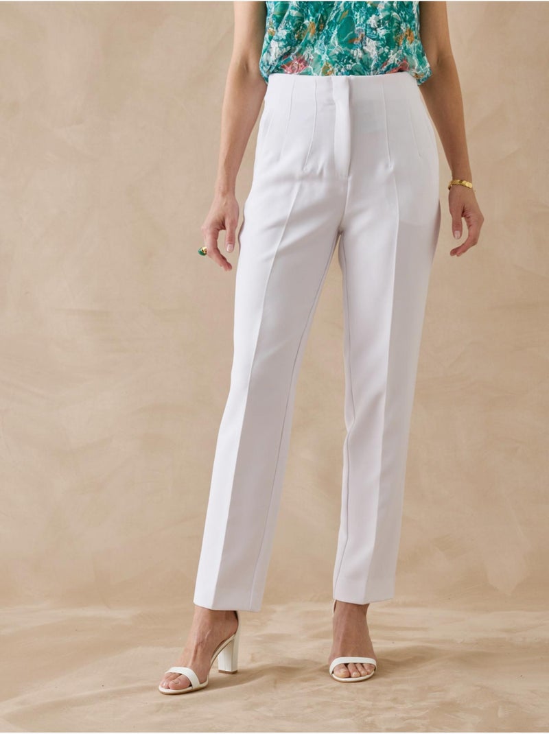 Pantalon 7/8ème coupe fuselée - DAXON Blanc Blanc - Kiabi