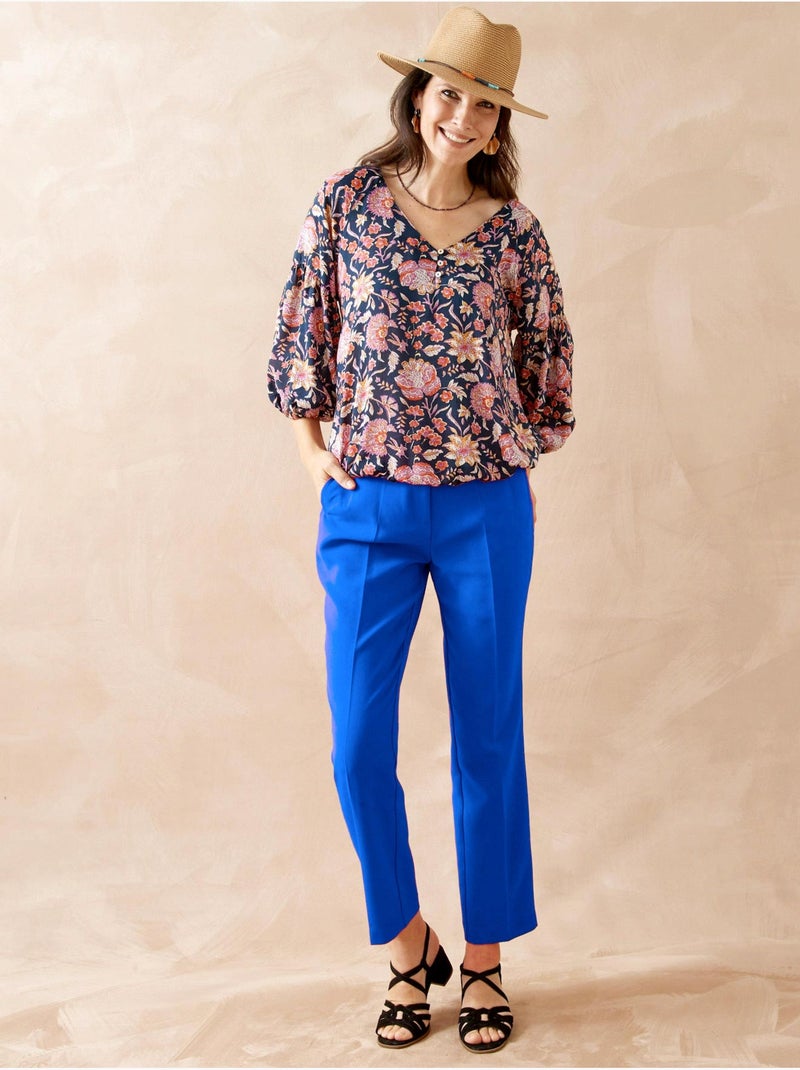 Pantalon 7/8ème coupe fuselée - DAXON Bleu électrique - Kiabi