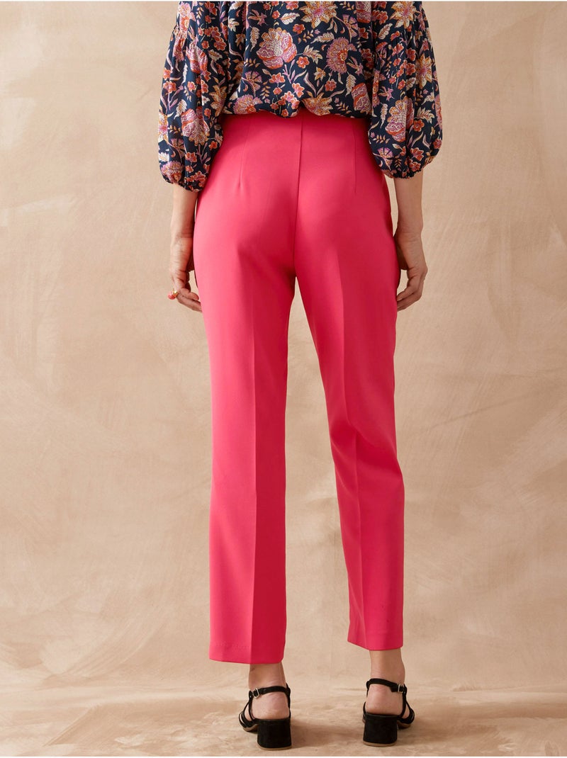 Pantalon 7/8ème coupe fuselée - DAXON Framboise - Kiabi