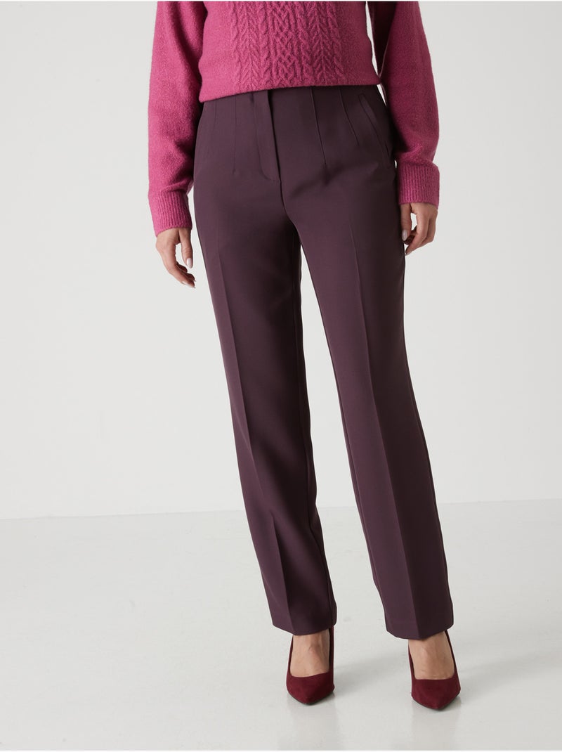 Pantalon 7/8ème coupe fuselée - DAXON Violet prune - Kiabi