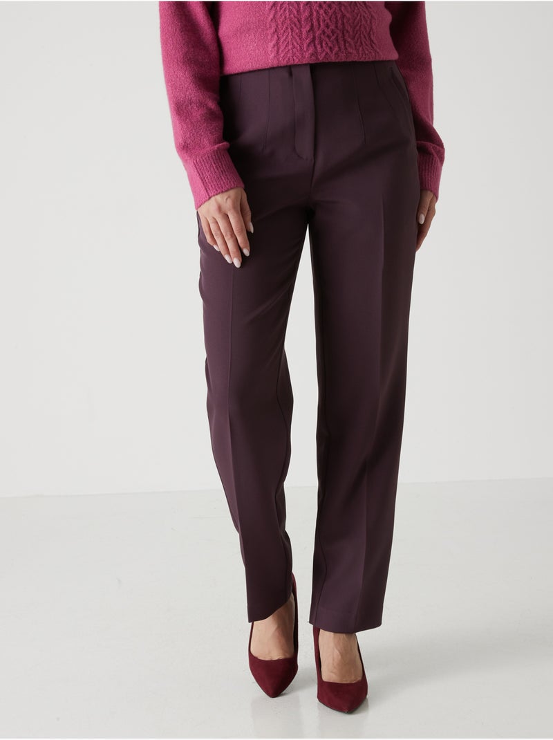 Pantalon 7/8ème coupe fuselée - DAXON Violet prune - Kiabi