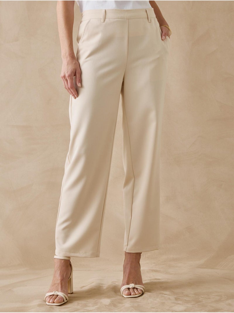 Pantalon 7/8ème élastiqué dos - DAXON Beige - Kiabi