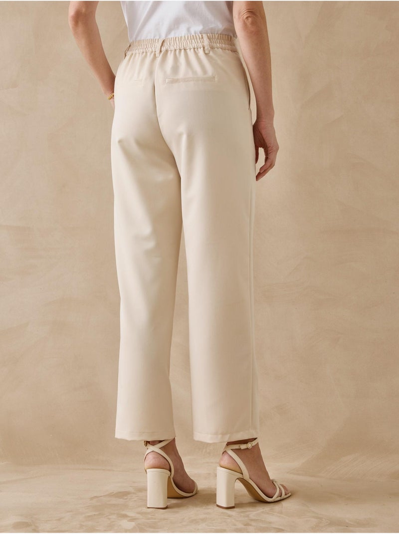 Pantalon 7/8ème élastiqué dos - DAXON Beige - Kiabi