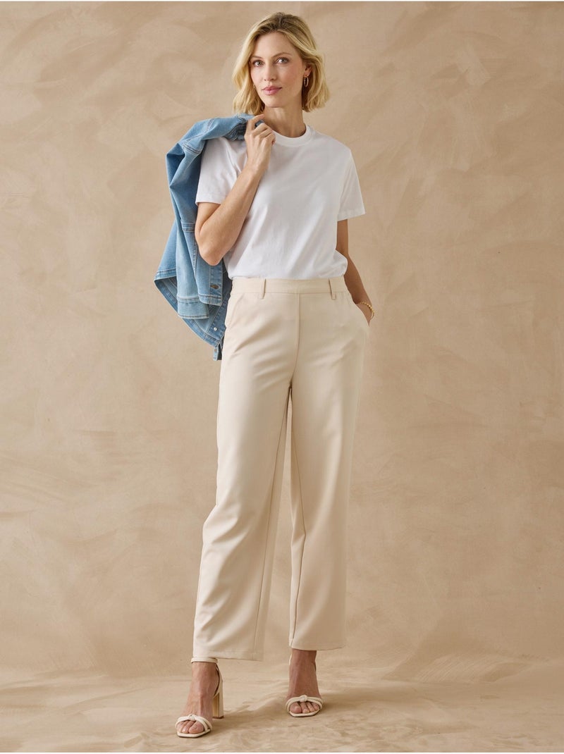 Pantalon 7/8ème élastiqué dos - DAXON Beige - Kiabi