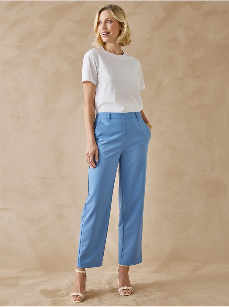 Pantalon 7/8ème élastiqué dos - DAXON Bleu - Kiabi