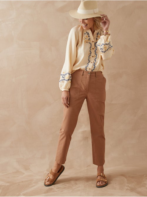 Pantalon 7/8ème élastiqué dos - DAXON - Kiabi