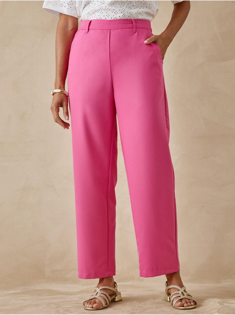 Pantalon 7/8ème élastiqué dos - DAXON Rose fushia - Kiabi