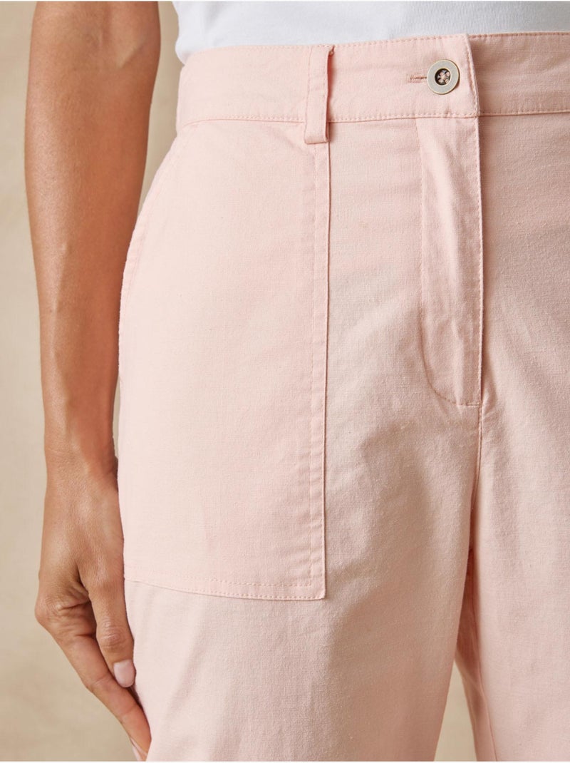Pantalon 7/8ème élastiqué dos - DAXON Rose - Kiabi