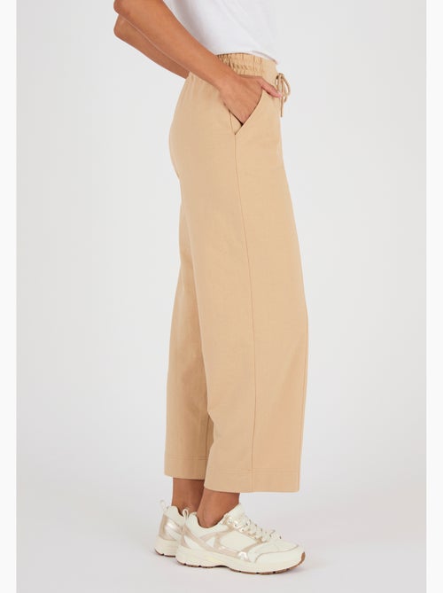 Pantalon 7/8ème en molleton - Happy D. by Damart - Kiabi