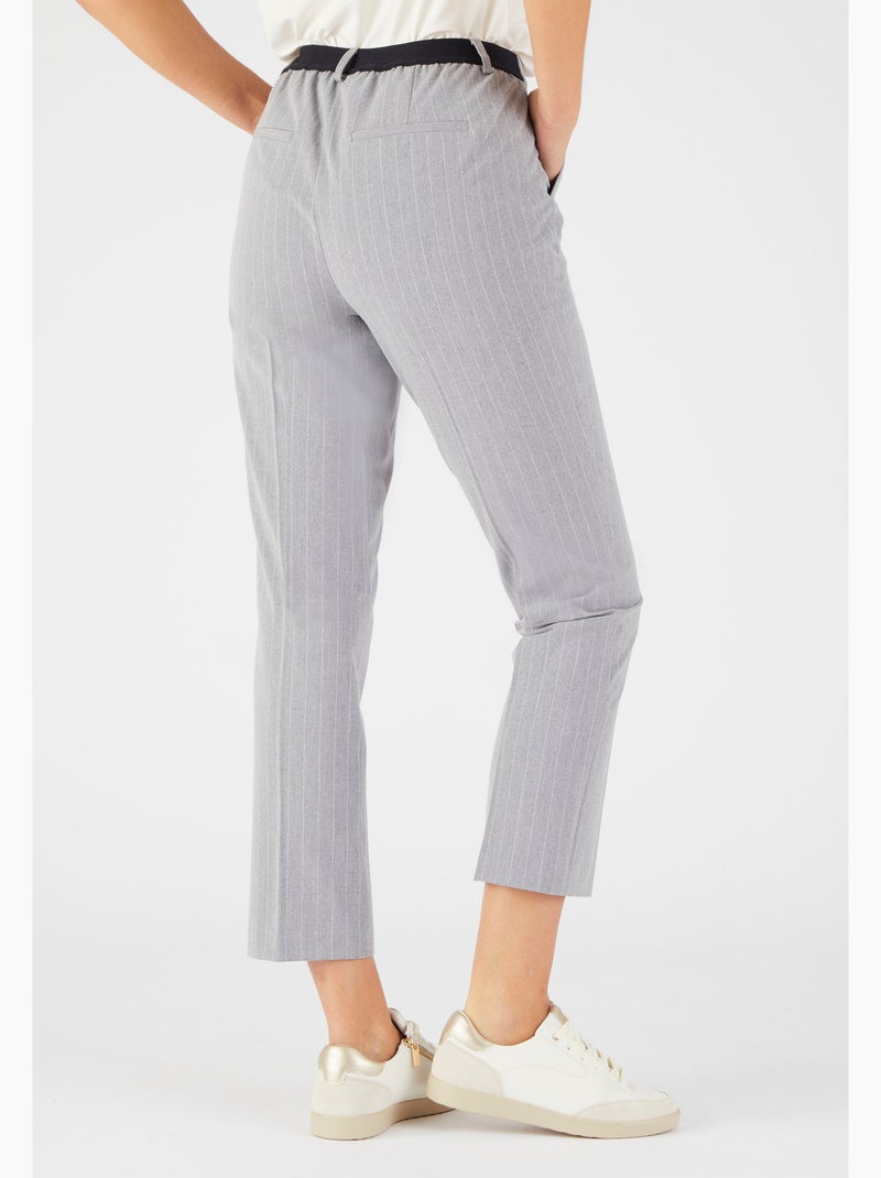 Pantalon 7/8ème enfilable bi-stretch - Damart Blanc - Kiabi