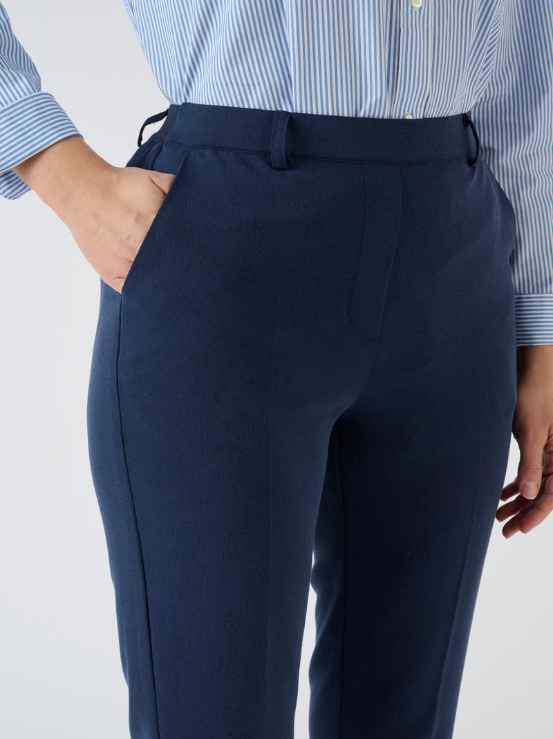 Pantalon 7/8ème enfilable bi-stretch - Damart Bleu marine - Kiabi