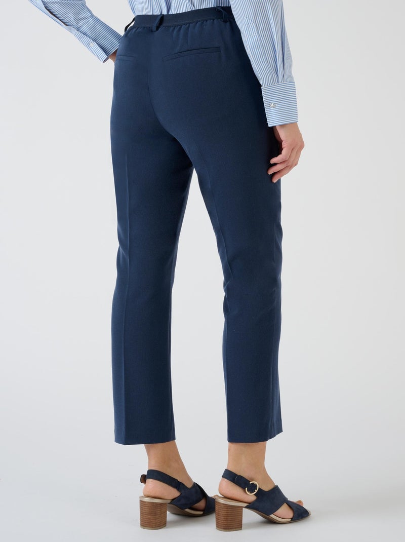 Pantalon 7/8ème enfilable bi-stretch - Damart Bleu marine - Kiabi