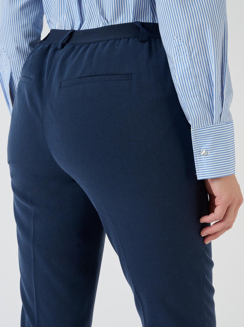 Pantalon 7/8ème enfilable bi-stretch - Damart Bleu marine - Kiabi