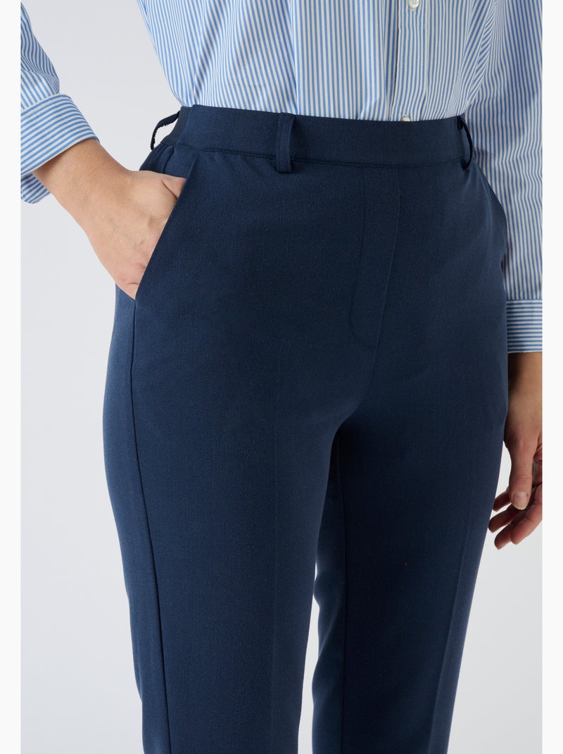 Pantalon 7/8ème enfilable bi-stretch - damart Marron - Kiabi