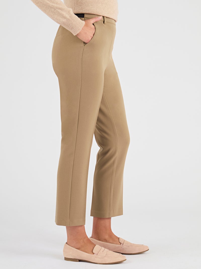 Pantalon 7/8ème enfilable bi-stretch - Damart Rose pastel - Kiabi