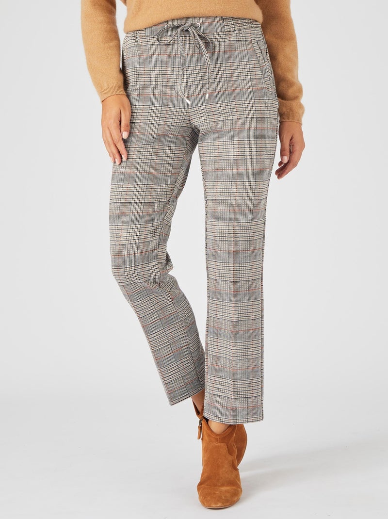 Pantalon 7/8ème enfilable maille milano stretch - Damart Gris perle - Kiabi