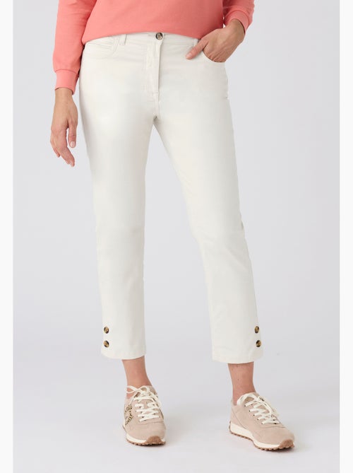 Pantalon 7/8ème fantaisie boutonnée - Damart - Kiabi
