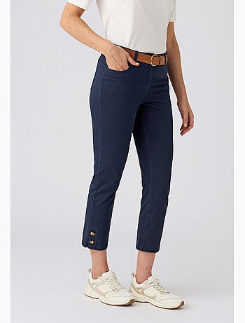 Pantalon 7/8ème fantaisie boutonnée - Damart