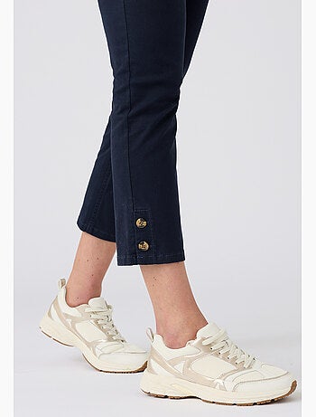 Pantalon 7/8ème fantaisie boutonnée - Damart