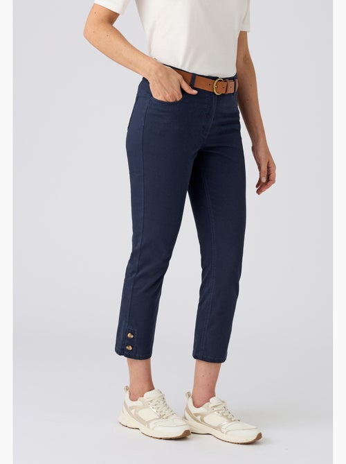 Pantalon 7/8ème fantaisie boutonnée - Damart - Kiabi