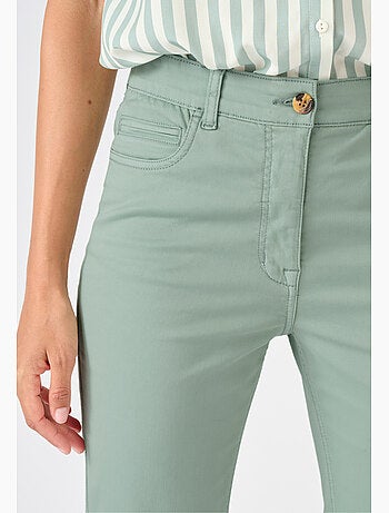 Pantalon 7/8ème fantaisie boutonnée - Damart