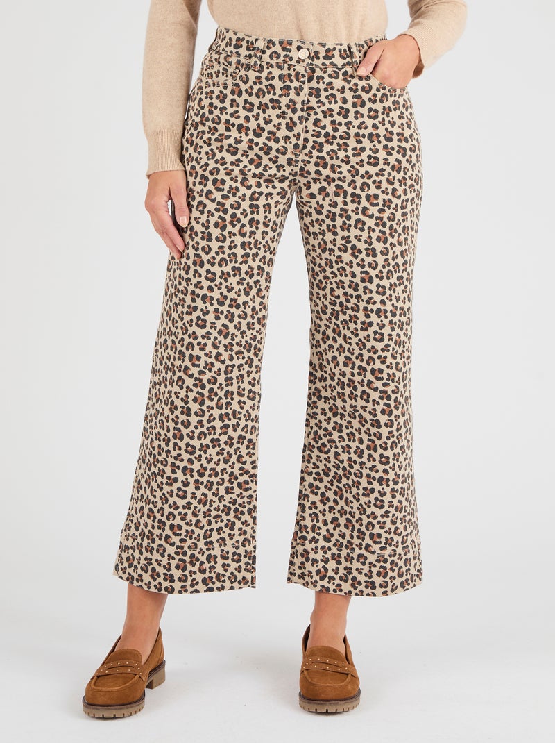 Pantalon 7/8ème large - Damart Beige - Kiabi