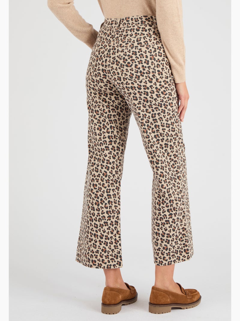 Pantalon 7/8ème large - Damart Marron - Kiabi