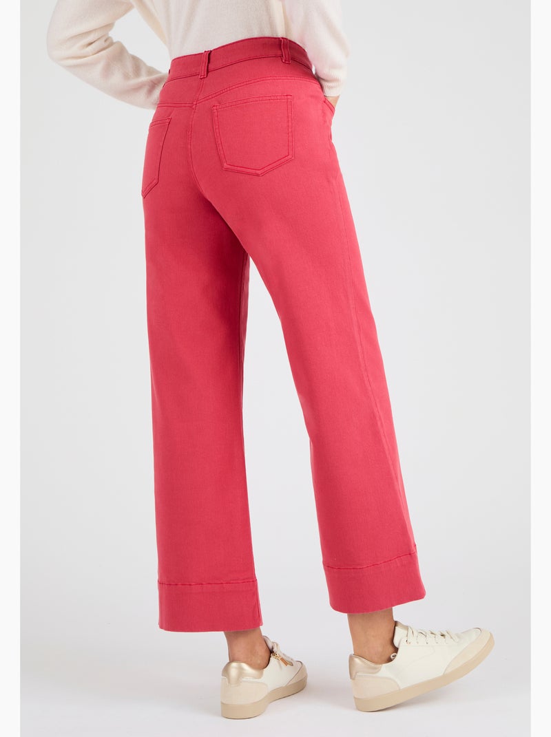 Pantalon 7/8ème large - Damart Rouge - Kiabi