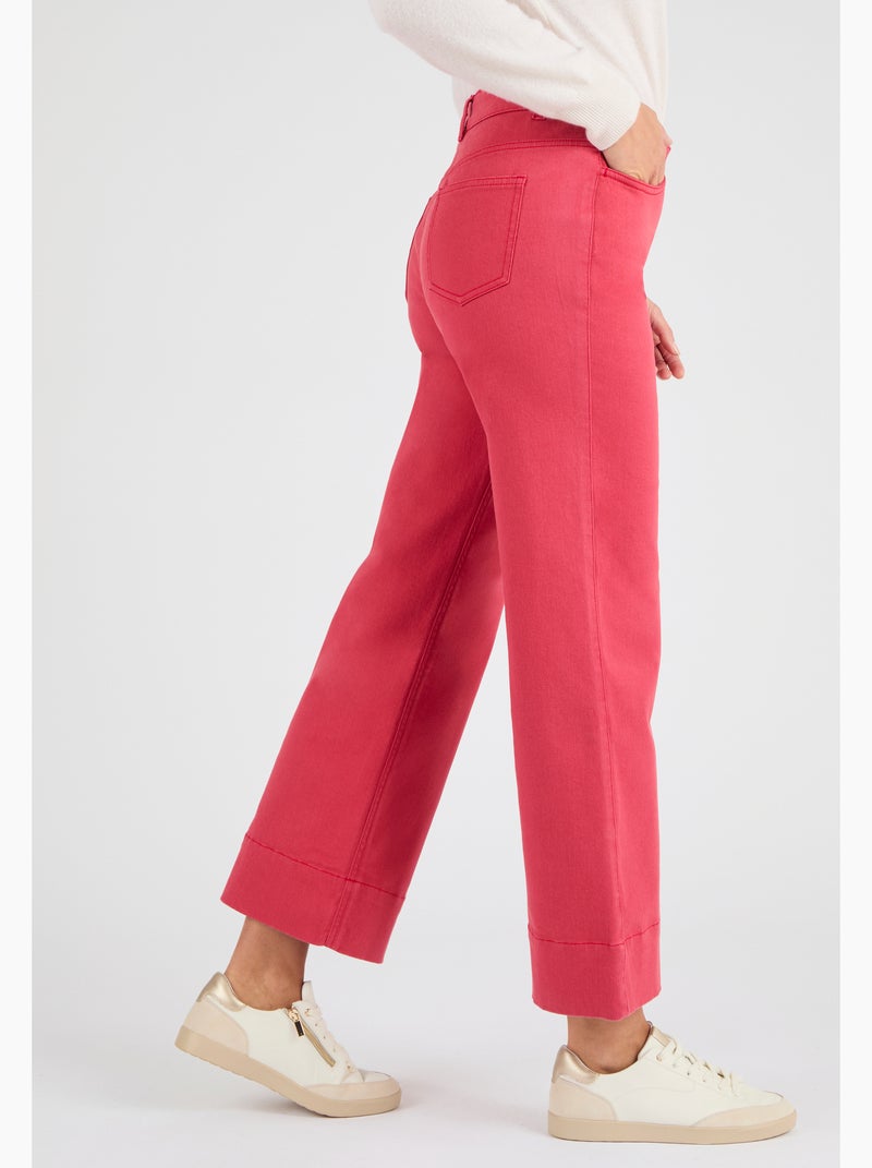Pantalon 7/8ème large - Damart Rouge - Kiabi
