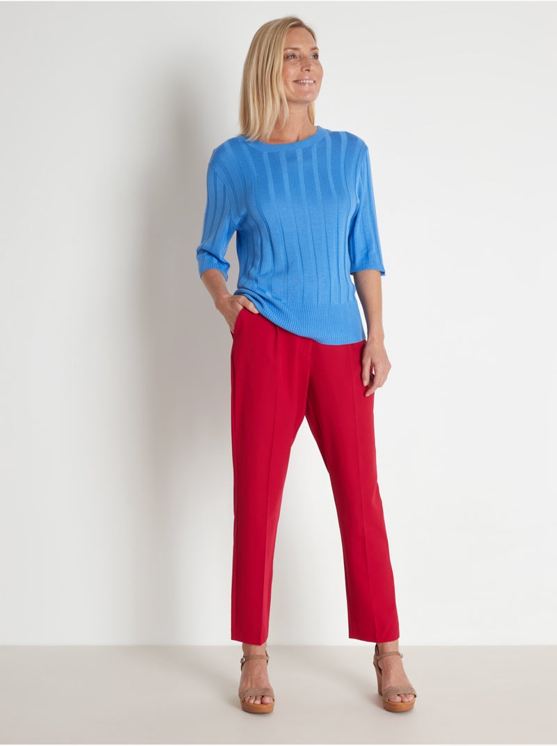 Pantalon 7/8ème longueur cheville - DAXON Framboise - Kiabi