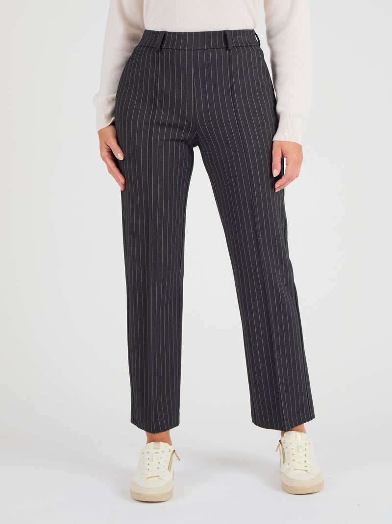 Pantalon 7/8ème maille milano - Damart Gris - Kiabi