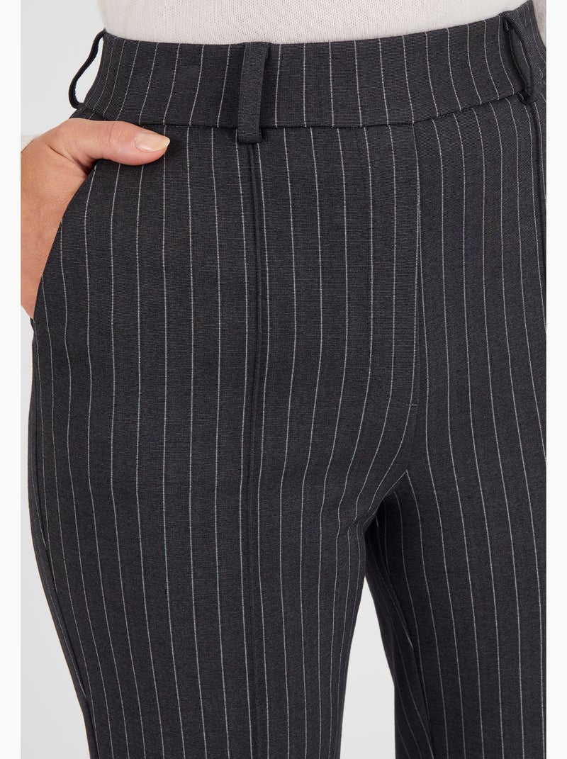 Pantalon 7/8ème maille milano - Damart Gris - Kiabi