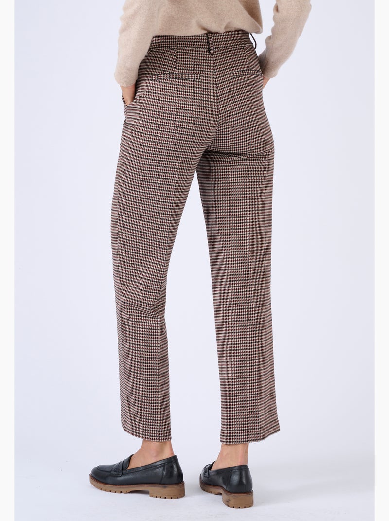 Pantalon 7/8ème maille milano - Damart Marron - Kiabi