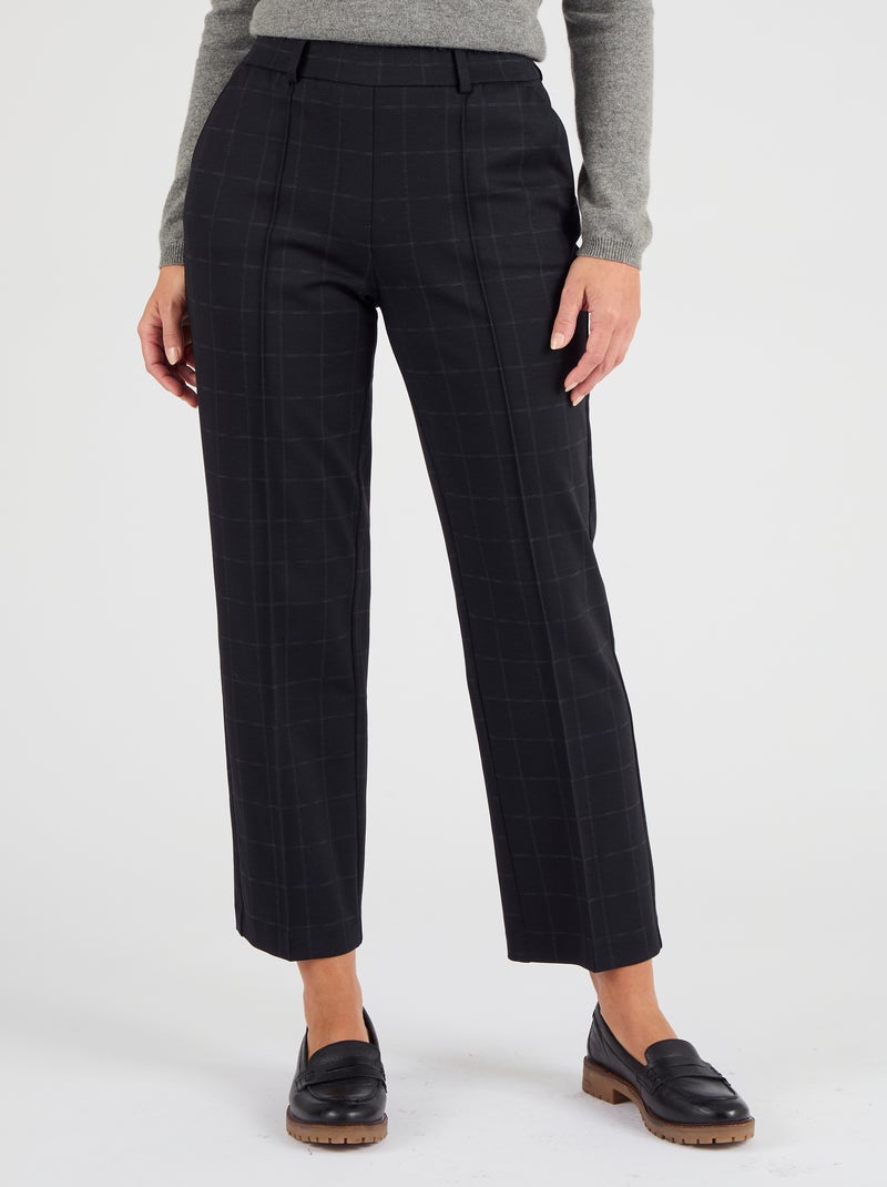 Pantalon 7/8ème maille milano - Damart Noir - Kiabi