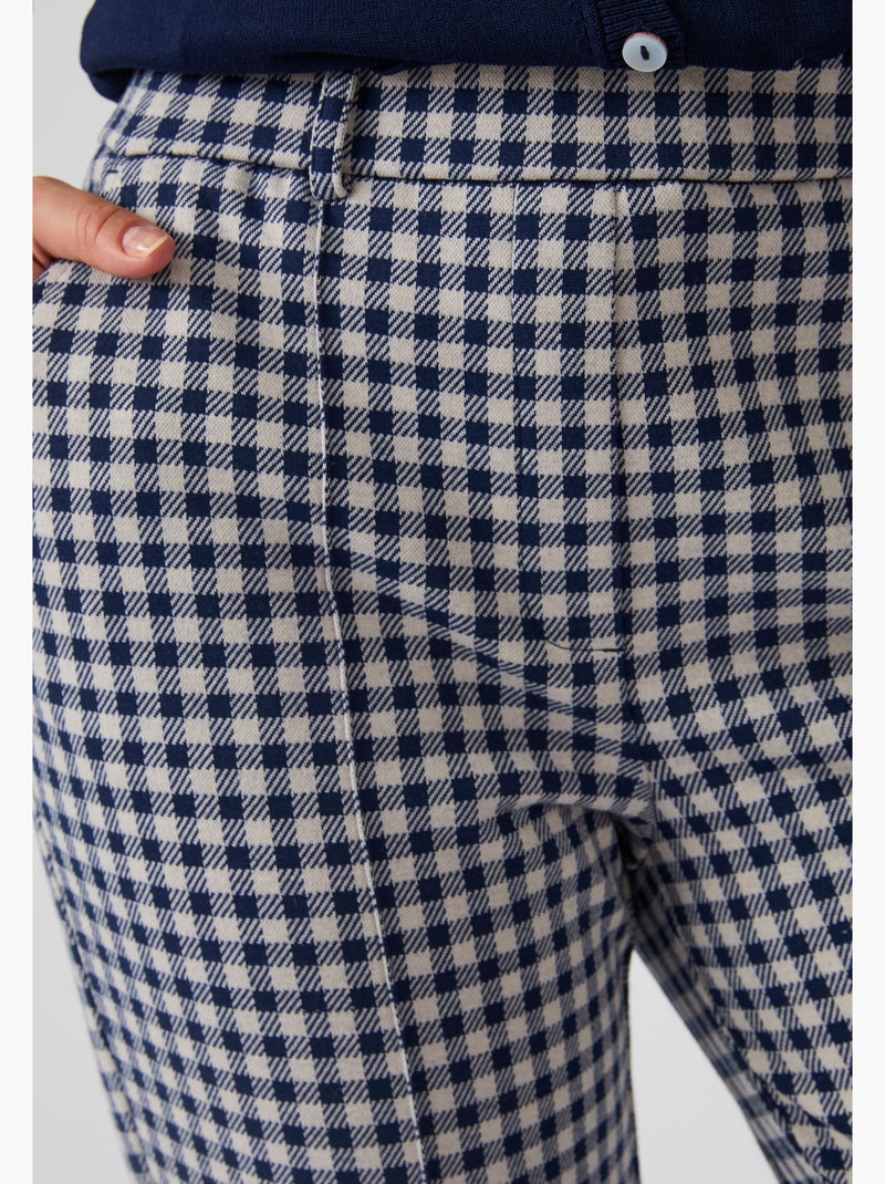 Pantalon 7/8ème maille milano jacquard - damart Beige - Kiabi