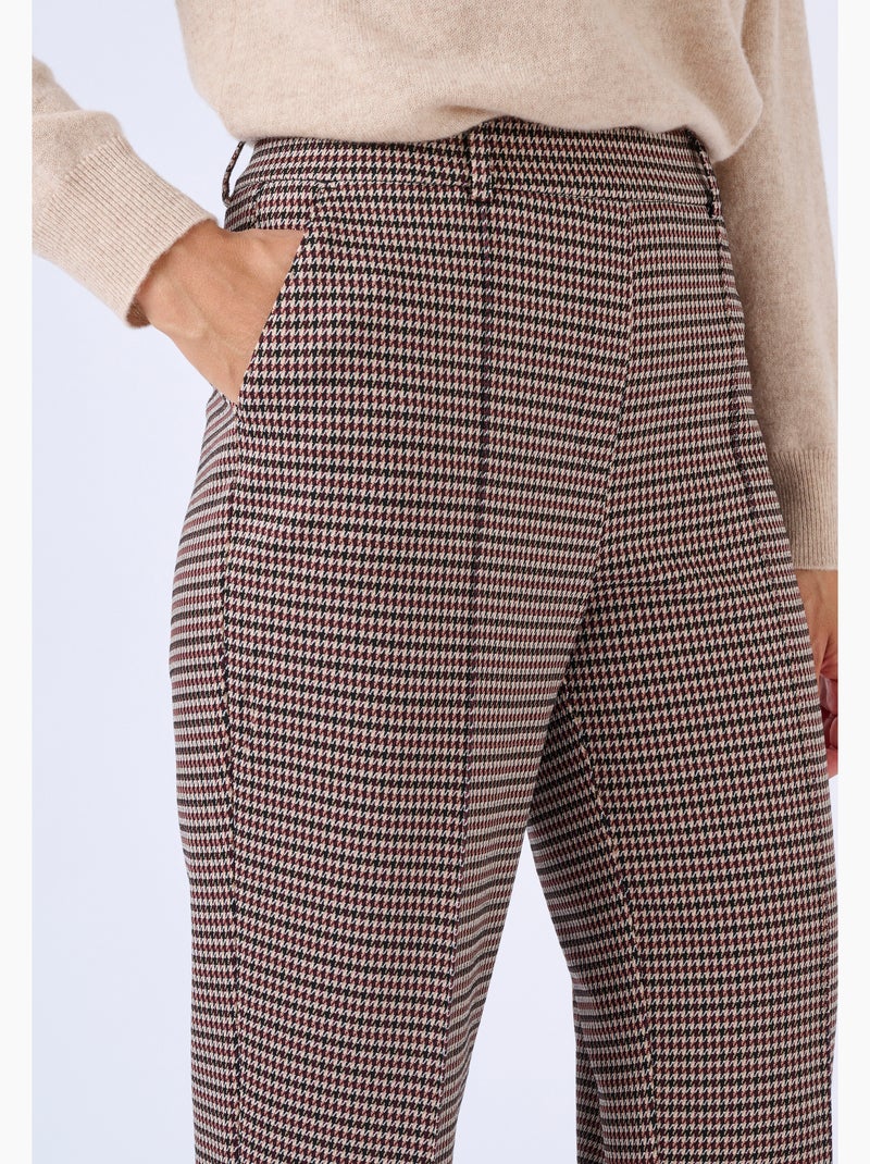 Pantalon 7/8ème maille milano jacquard - Damart Beige sable - Kiabi