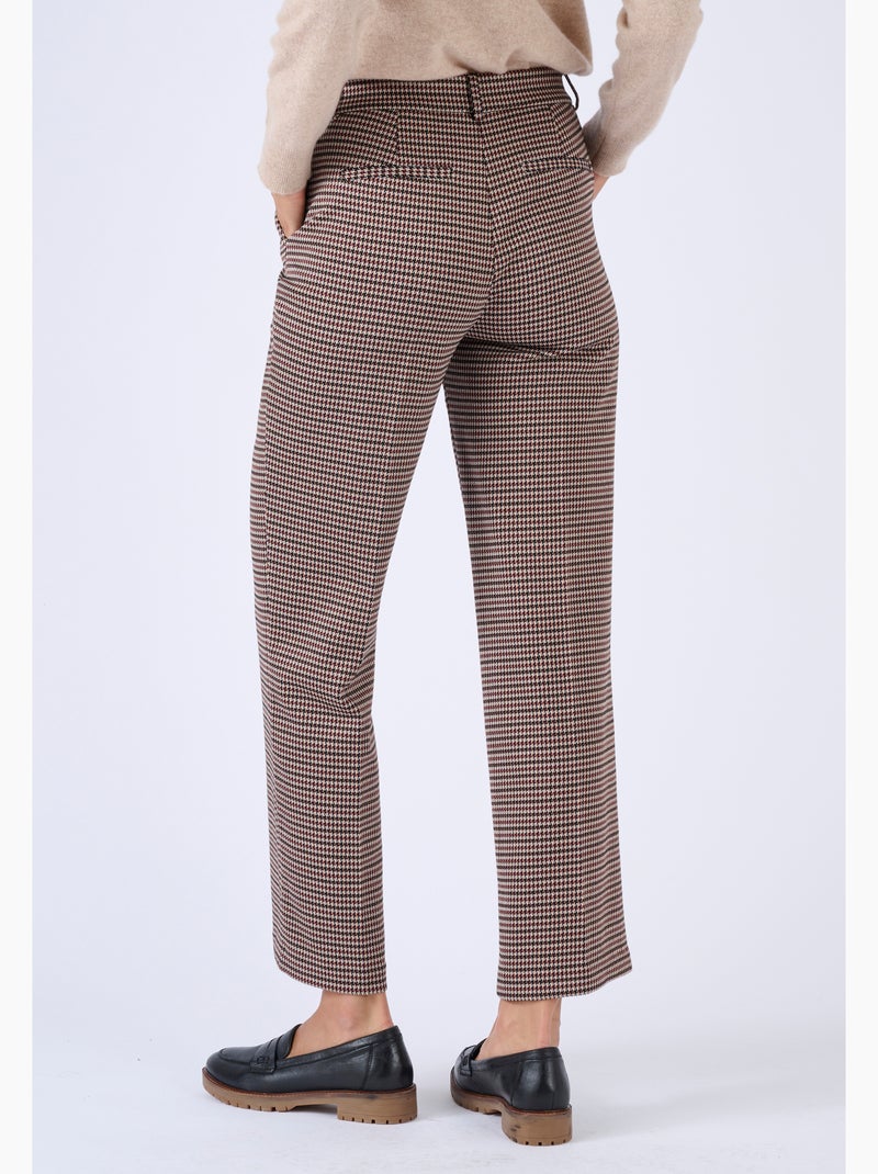Pantalon 7/8ème maille milano jacquard - Damart Beige sable - Kiabi