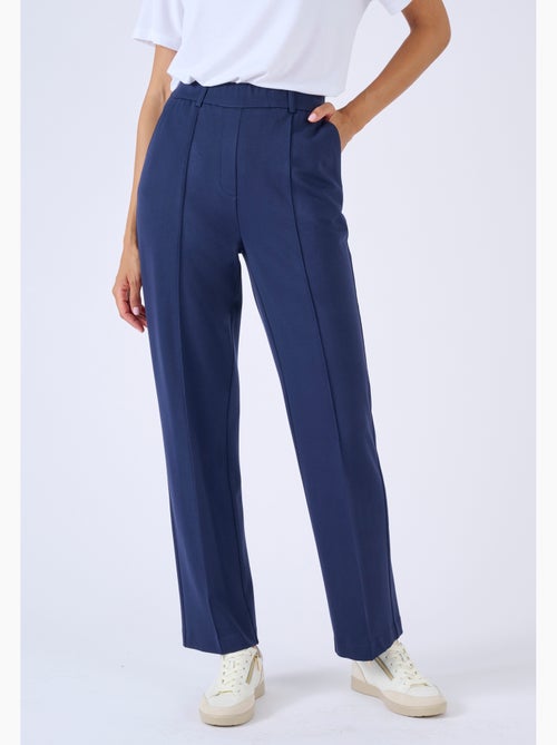 Pantalon 7/8ème maille milano jacquard - Damart - Kiabi