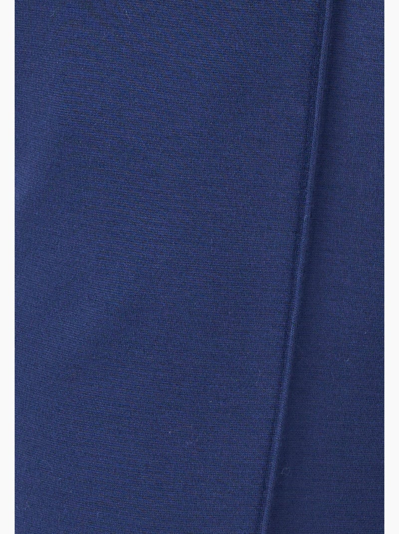 Pantalon 7/8ème maille milano jacquard - Damart Bleu marine - Kiabi