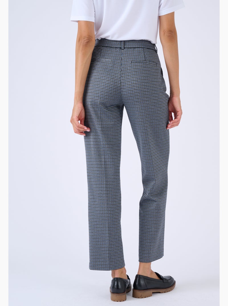 Pantalon 7/8ème maille milano jacquard - Damart Gris clair - Kiabi