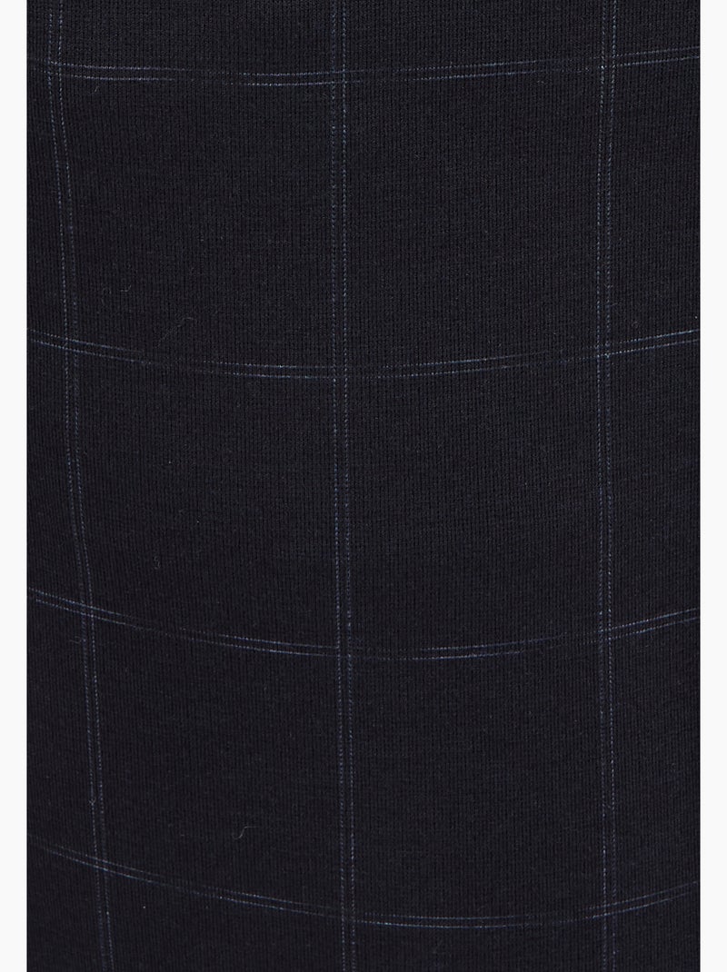 Pantalon 7/8ème maille milano jacquard - Damart Noir - Kiabi