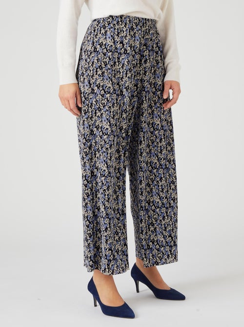 Pantalon 7/8ème maille plissée - Damart - Kiabi