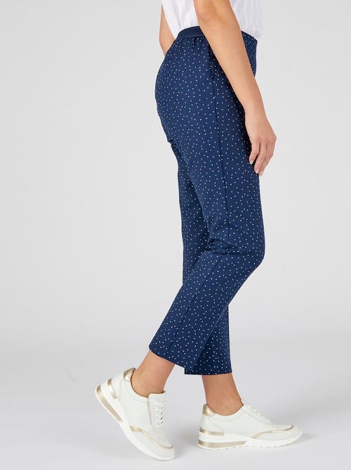 Pantalon 7/8ème satin de coton - Damart - Kiabi