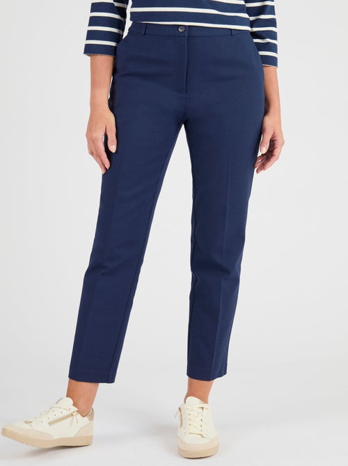 Pantalon 7/8ème satin de coton - Damart - Kiabi